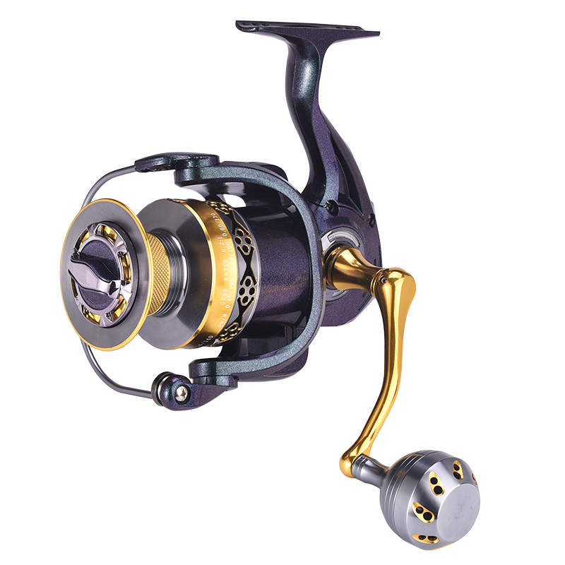 Kim loại CNC Power Handle Bánh xe quay kim loại Trolling Fishing Reels