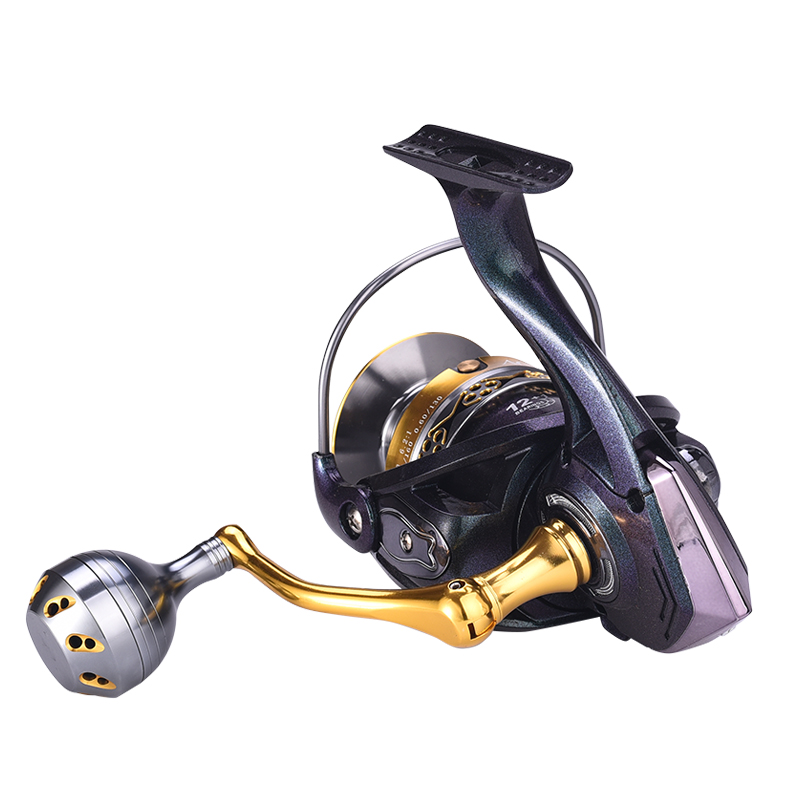 Kim loại CNC Power Handle Bánh xe quay kim loại Trolling Fishing Reels