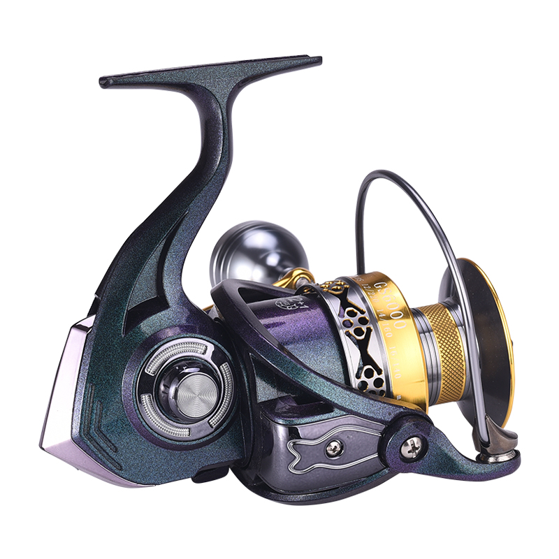 Kim loại CNC Power Handle Bánh xe quay kim loại Trolling Fishing Reels