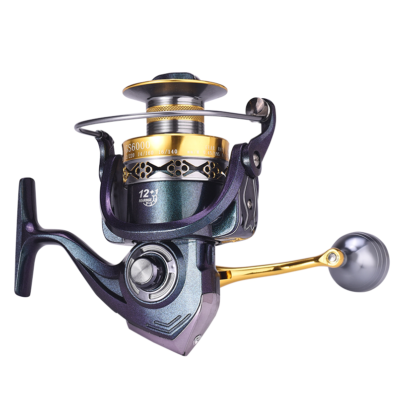 Kim loại CNC Power Handle Bánh xe quay kim loại Trolling Fishing Reels